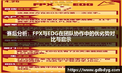 赛后分析：FPX与EDG在团队协作中的优劣势对比与启示
